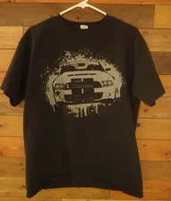 Shelby Cobra Graphic T-Shirt Anvil Black Size L Short Sleeve Ford Mustang