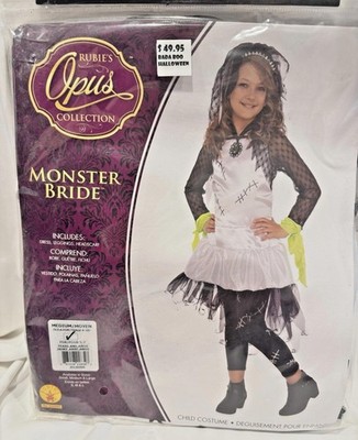 Kids Girls -Rubies Opus Collection Monster Bride Costume Size Medium 
