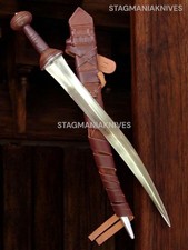30" Premium Hand Forged J2 Steel Hunting Battle Ready Spartacus Curved  Sword