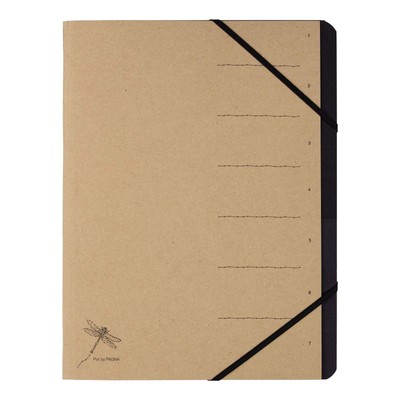 Pagna Pure Organiser, 7 compartments, Black Elasticated Corners, Recycled Cardbo