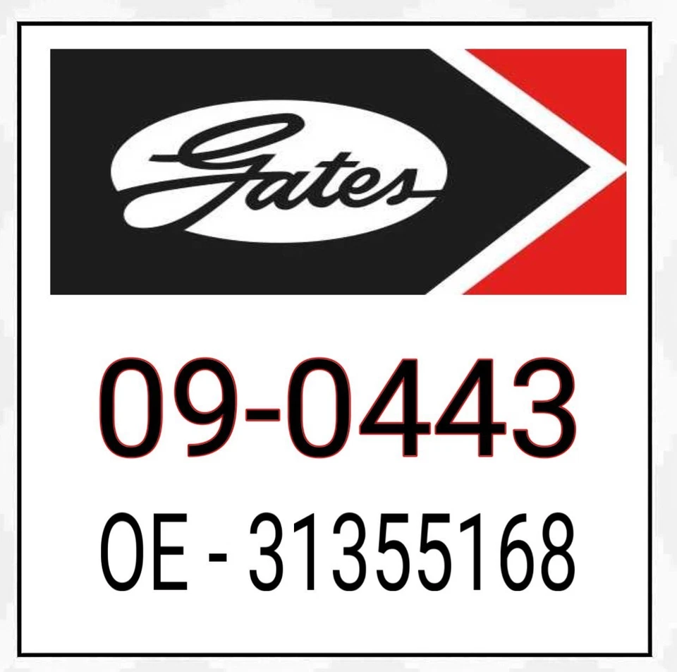 GATES 09-0443 Turbo Ladeluftschlauch für VOLVO V70 III (135) V60 (155, 157) - Bild 2 von 2