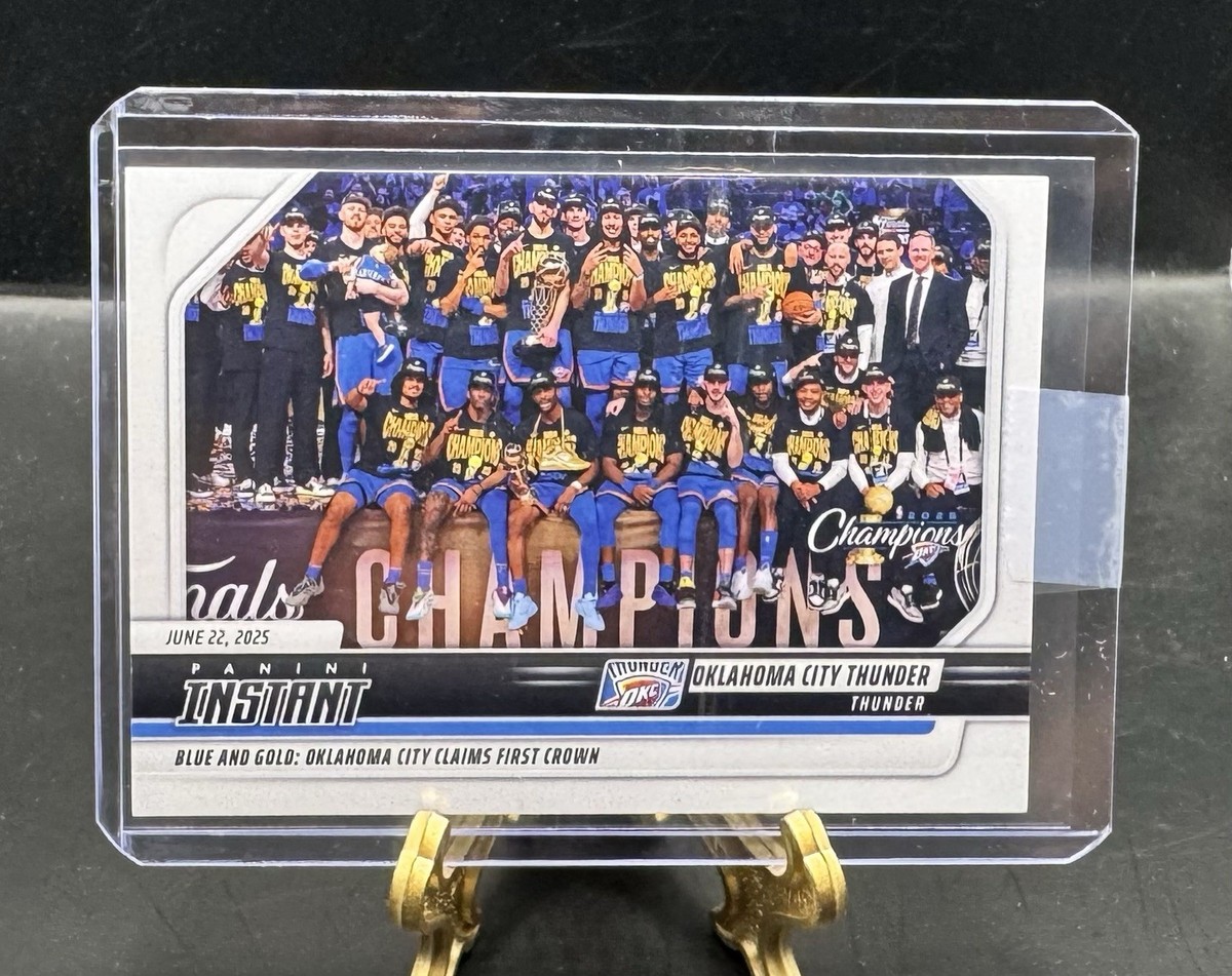 OKC THUNDER NBA FINALS Champions 2025 Panini Instant 639