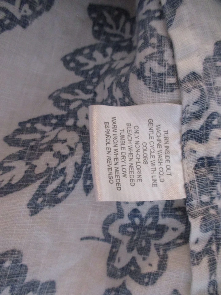 Top de lino para mujer Charter Club talla L manga larga multicolor cachemir Foto 4 de 4