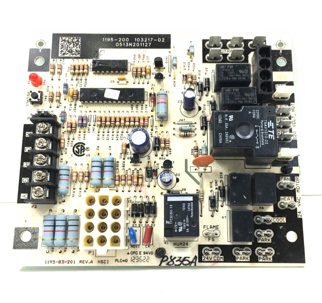 Lennox 1195-200 Furnace Fan Control Circuit Board 103217-02 used