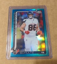 2025 Topps Chrome Dalton Schultz #118 Houston Texans Teal Refractor  /299