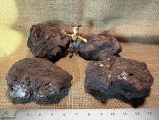 SPECIAL OFFER! 4 Large, Red Lava Rocks – For Aquariums Succulents & More