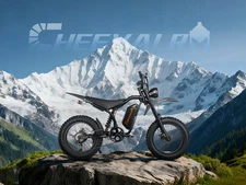 3000W Electric Dirt Bike 20" Fat E-Bike 48V 20Ah All Terrain E-Motorcycle 45 MPH