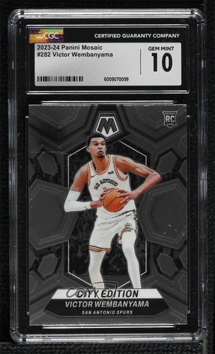 2023 Panini Mosaic City Edition Victor Wembanyama #282 CGC 10 Gem Mint Rookie RC
