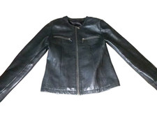 HALLHUBER coole Echtlederjacke Schwarz  Gr.  36 s. Maße  REDUZIERT