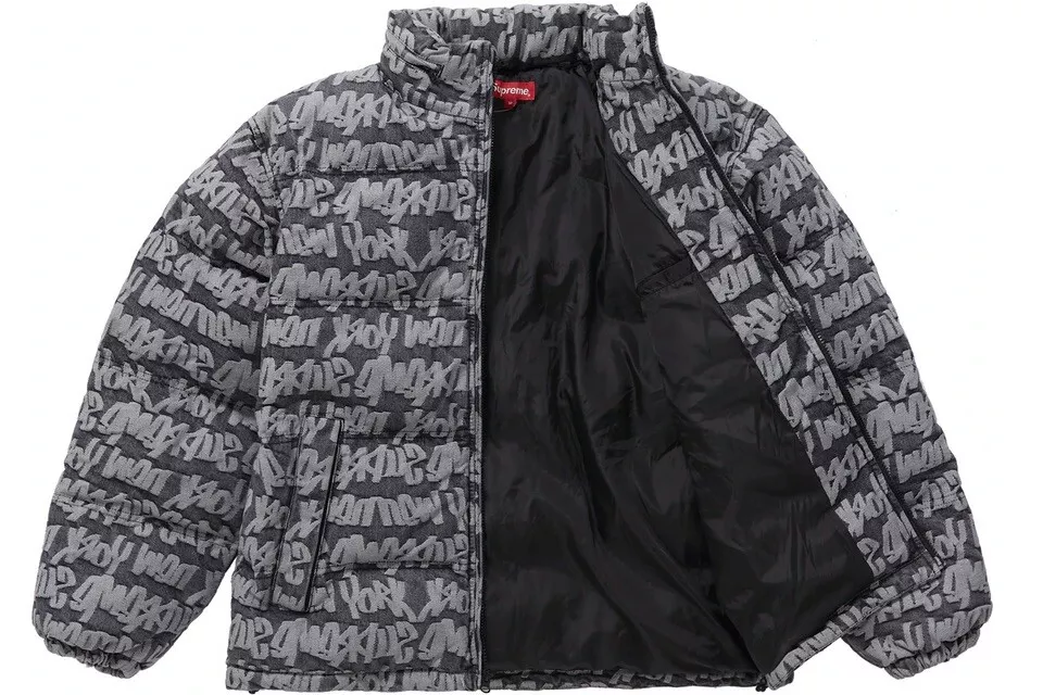 破格値下げ】【破格値下げ】Supreme Fat Tip Jacquard Denim Puffer