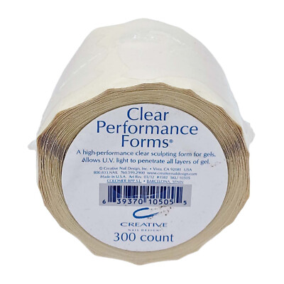 CND High Performance Clear Sculpting Nail Forms - 300 count