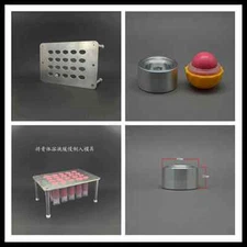 Oval or Ball/Square Lip Balm Filler Tray & Scraper/spoon metal filling mold set 