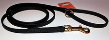 NEW biothane 6 ft dog leash, brass clip, Amish made SUPERIOR quality lead