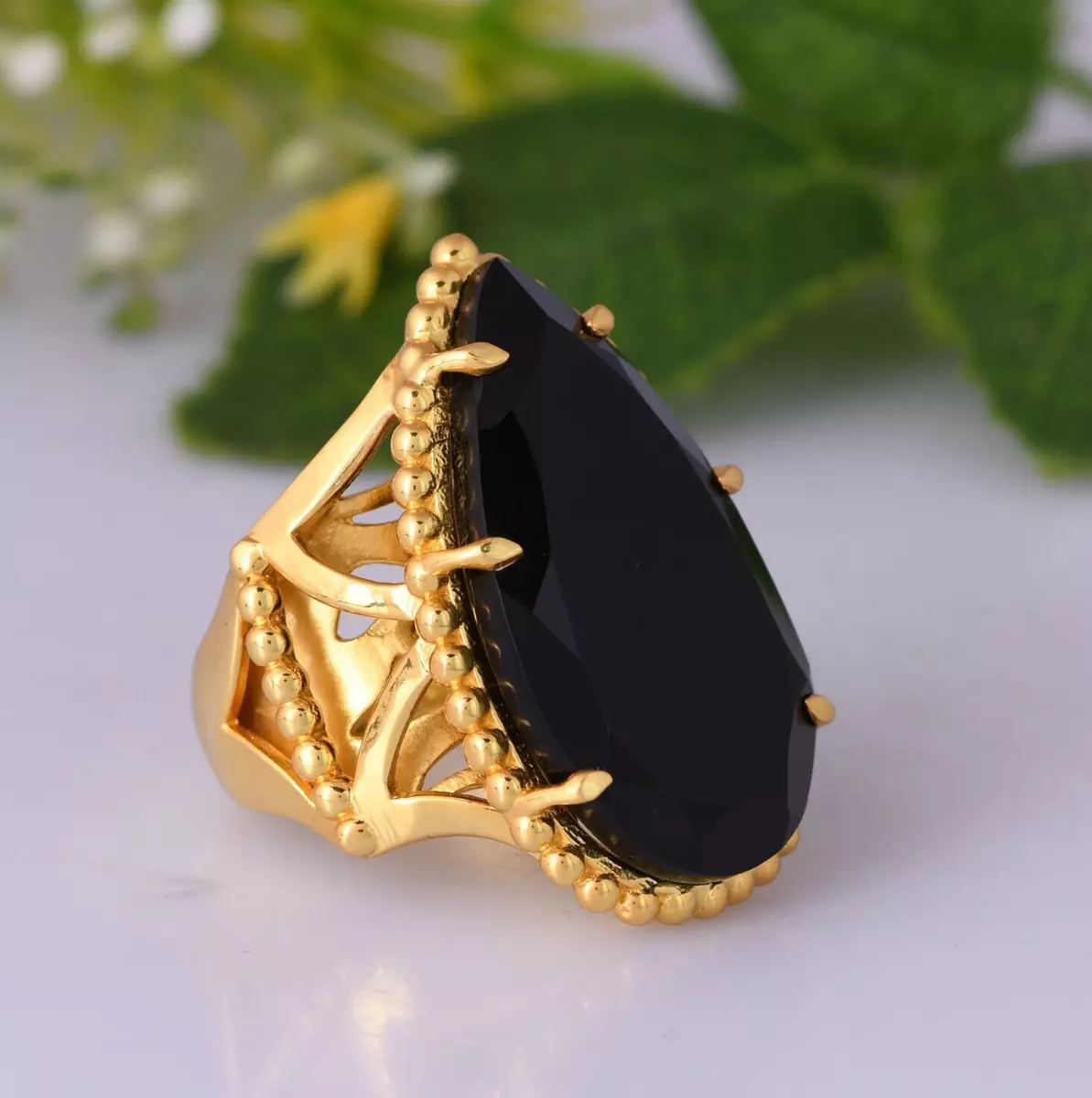 Big stone hotsell gold ring