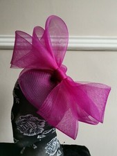 dark plum purple pink crin fascinator headband wedding race ascot bridal