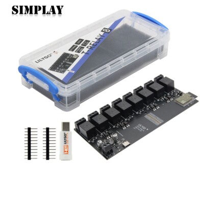 LILYGO T-Relay ESP32 8-Channel DC5V Relay Module with T-U2T Downloader