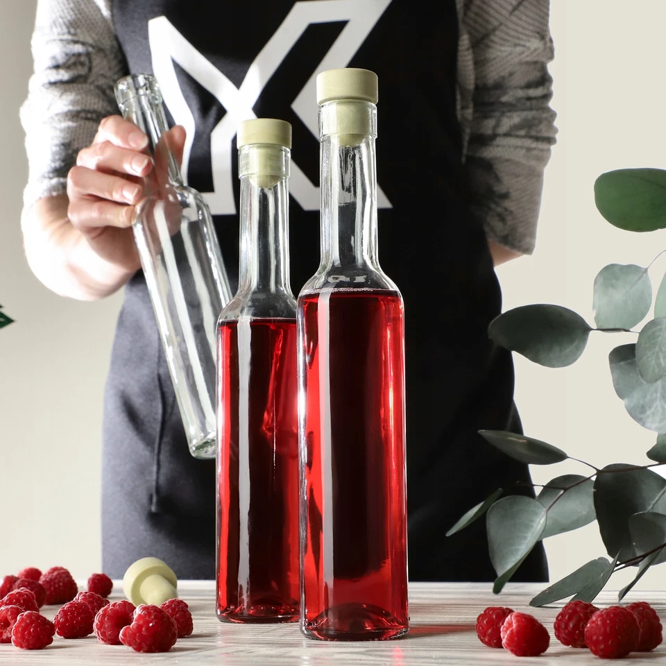 KADAX Glasflaschen mit Korkenverschluss, 250 ml, 12 Stück - Bild 4 von 4