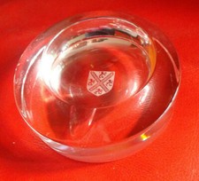 CENDRIER CRISTAL VAL ST-LAMBERT - VILLE DE SERAING *