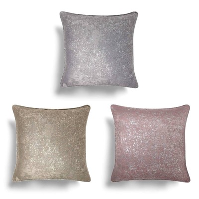 silver sparkly cushions