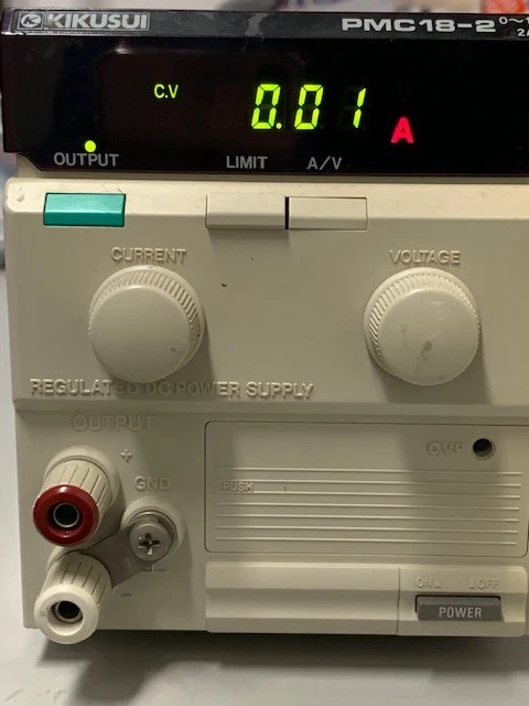 Kikusui Digital DC Regulated Power Supply Unit PMC18-2 (18VDC 2A) Used - Image 3 of 4