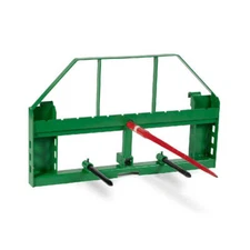Titan Attachments 50-in Pallet Fork Frame Attachment, 32-in Hay Spears