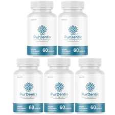 Purdentix Oral Probiotic Support Healthy Teeth and Gums Pur Dentix - 5 Bottles