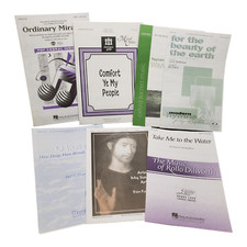 7pc Church Choir Sheet Music Lot Gospel Hymns Christian Worship Songs SATB Piano
