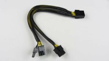 PCI-Express 8 Pin to 2 x 8 6 2 Pin Video Card Y-Splitter Power Adapter Cable