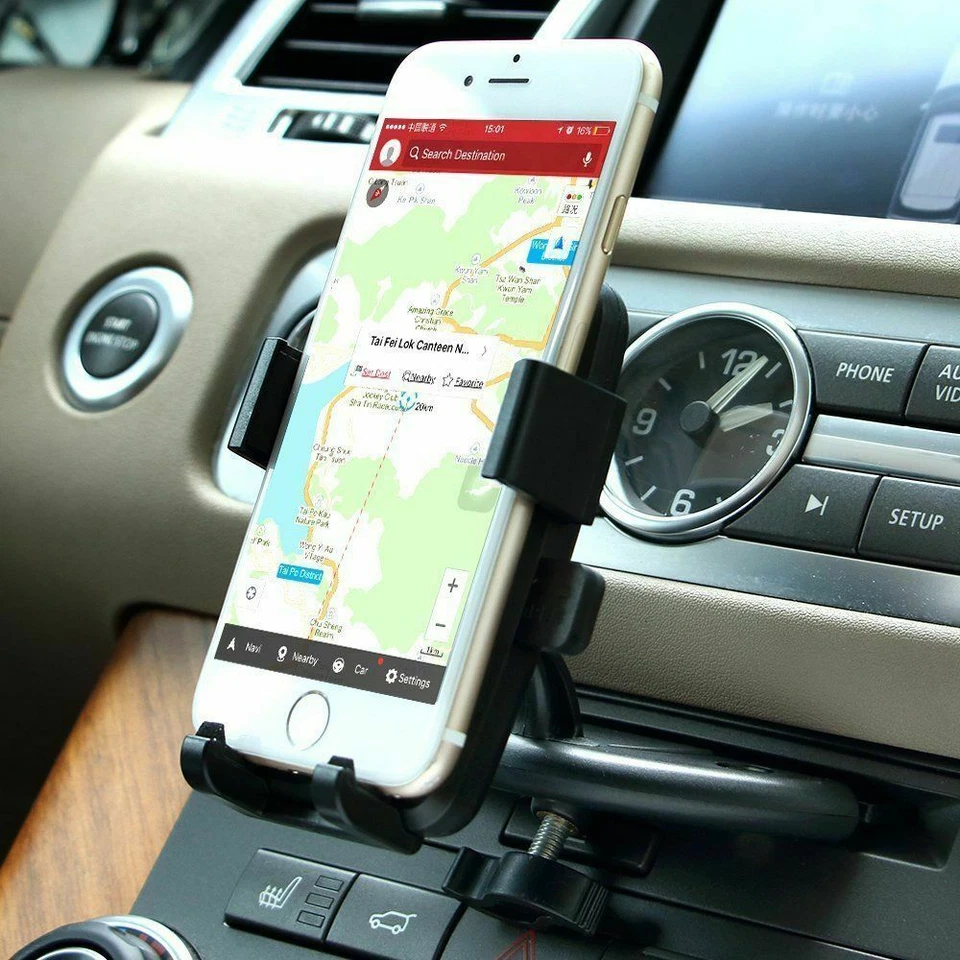 360° Car Holder CD Slot Mount Bracket For Mobile Cell Phone iPhone Samsung GPS - Image 2 of 4