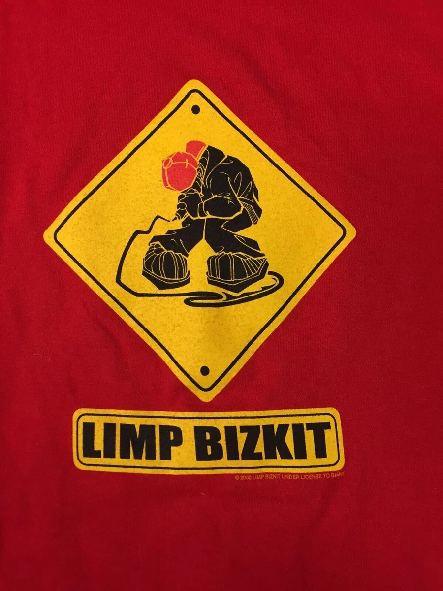 VINTAGE Limp Bizkit Red T-Shirt Fred Durst GIANT TShirt Tee