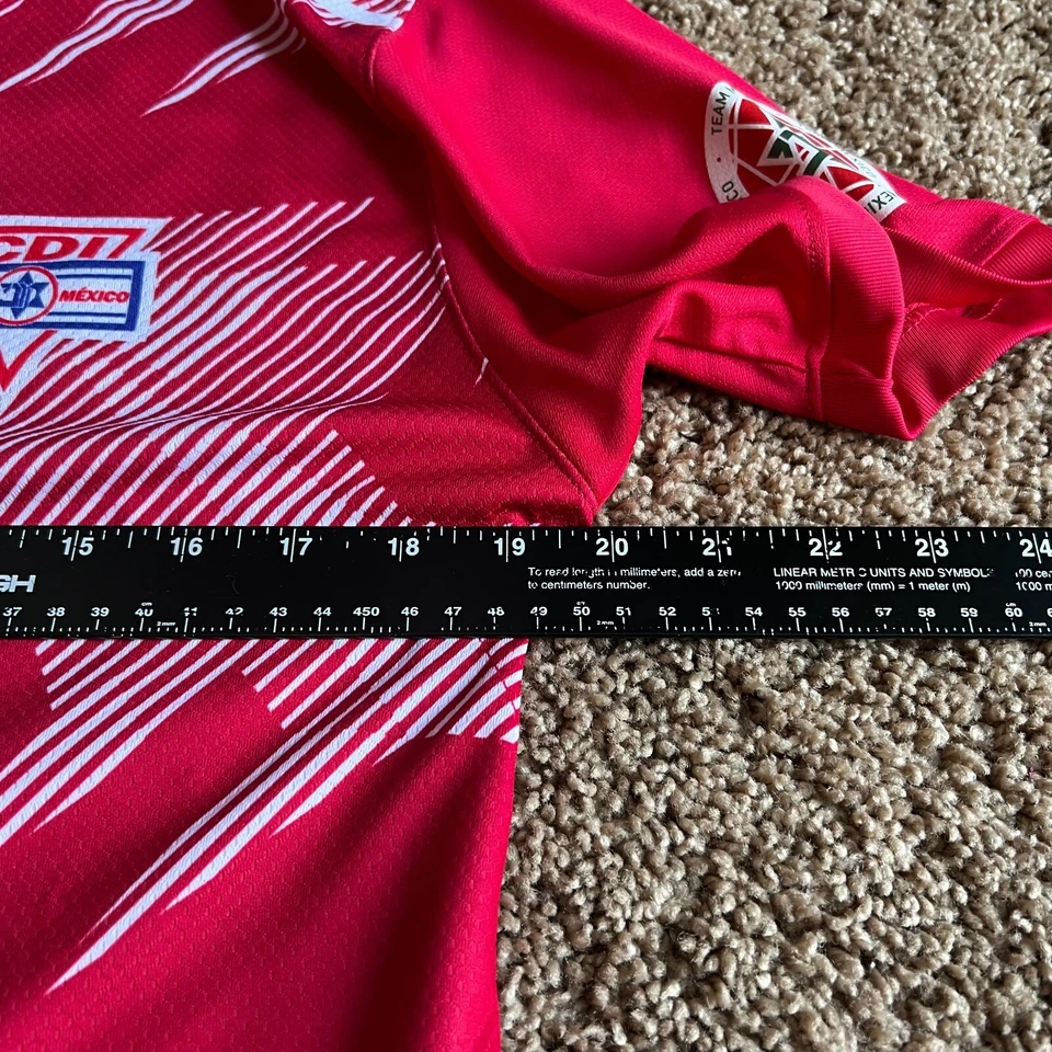 Camiseta de fútbol CDI México roja elástica talla CH (pequeña) para hombre Foto 3 de 4