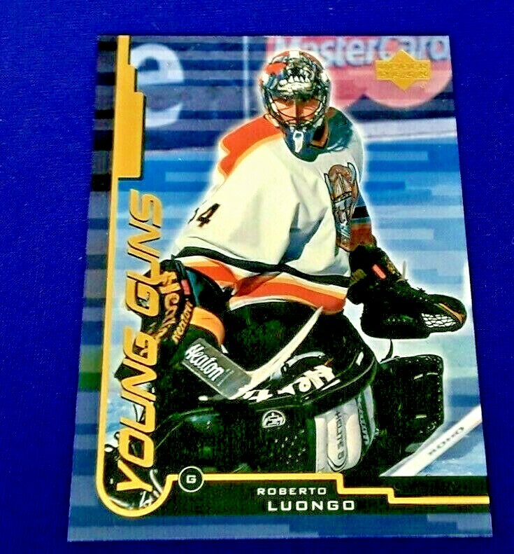 1999-00 UPPER DECK YOUNG GUNS ROBERTO  LUONGO RC NRMT-MNT OR BET 163 NOT GOLD 