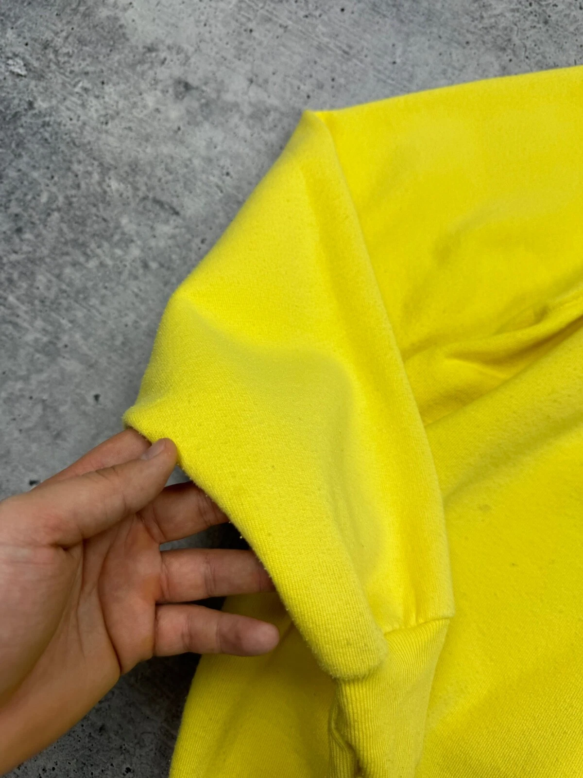 BURBERRY Felpa Vintage Jerzees 762 Russel Co Ferrari Grande Logo Giallo Invecchiato L