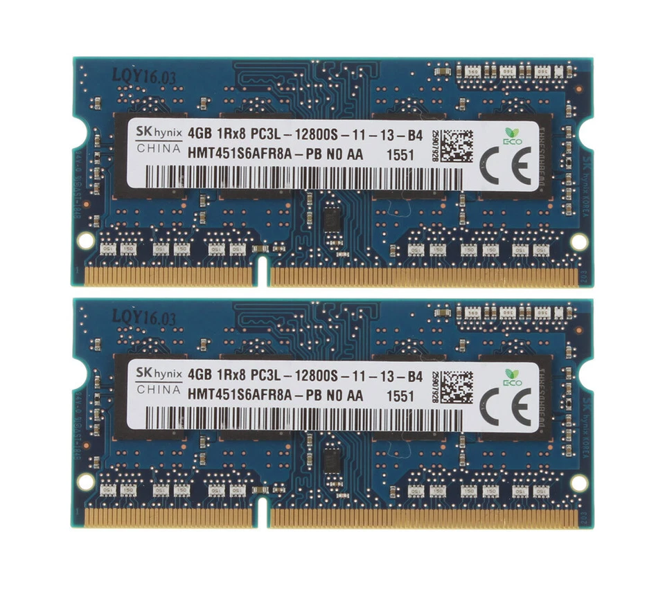 10pcs SK Hynix 4GB 1RX8 DDR3L 1600MHz PC3L-12800S SODIMM Laptop RAM Memory 40GB - Image 3 of 4