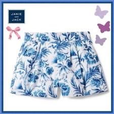 Janie and Jack Girls FLORAL PULL-ON SHORT Size 7