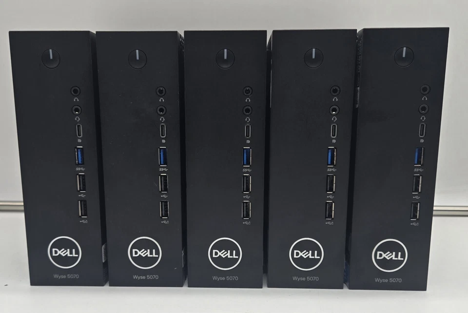 Lote de 5 Dell Wyse 5070 Extended Pentium J5005 64GB M.2 8GB DDR4 E9173-2GB W10 - Imagem 2 de 4