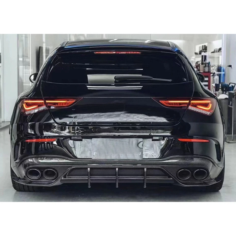 Black Rear Exhaust Muffler Pipes For Benz A/CLA Class W177 C118 CLA35 GLB35 AMG Foto 4 de 4