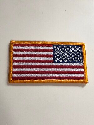 Military Uniform Flag Patch Reverse Full Color New Sew-on 