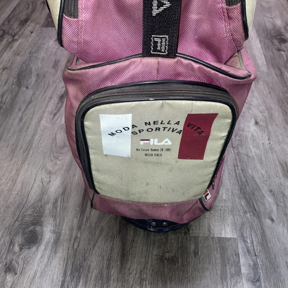 Carro de golf FILA Biella Italia bolsa 6 vías + cubierta para lluvia 6 bolsillos con cremallera Foto 4 de 4