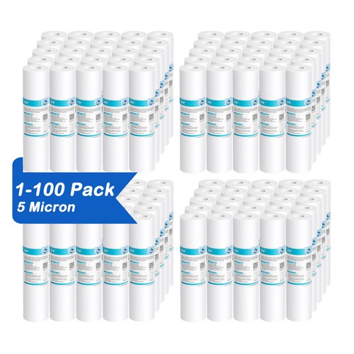 20″ x 2.5″ (1 Micron) PP Sediment Water Filter Cartridge - One Eight