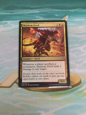 MTG ~ Mayhem Devil ~ War of the Spark (204/264) ~ Regular English Card ~ NM  | eBay