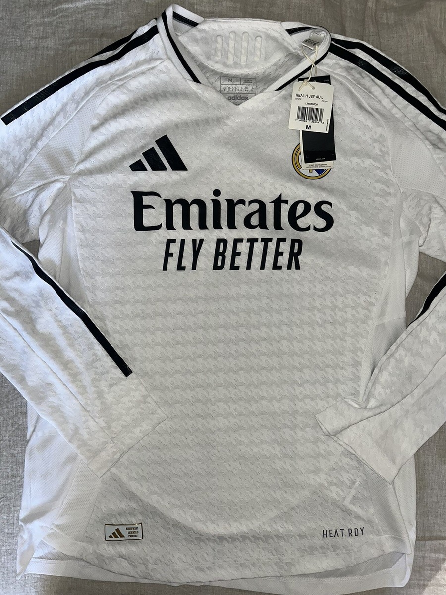 Adidas Real Madrid Third Authentic L/S Soccer Jersey Men's Small