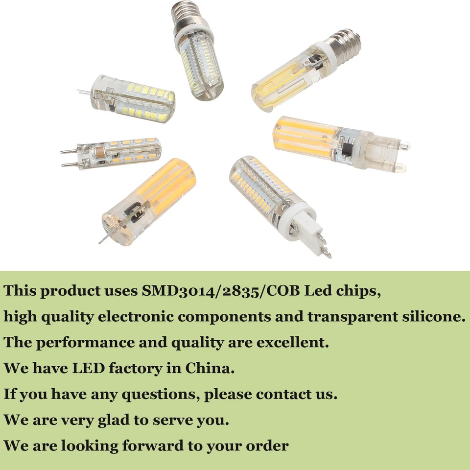 Dimmable G4 G9 E14 LED Bulb 2835 3014 COB Lamp Led Replace Halogen Chandelier - Image 3 of 4