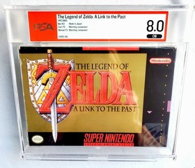 ZELDA LINK TO THE PAST WATA Graded PSA 8.0 CIB Complete Box Super Nintendo SNES!