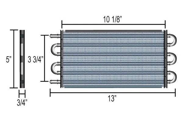 Derale Performance 12901 Dyno-Cool Series 6000 Transmission Cooler Foto 2 de 3