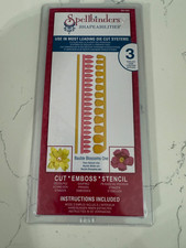 Spellbinders Shapeabilities 3 Templates Bauble Blossoms One Cut Emboss Stencil