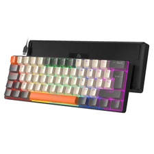 T60 Wired 60% TKL Mechanical Gaming Keyboard with Led Rainbow Backlight Ultra...