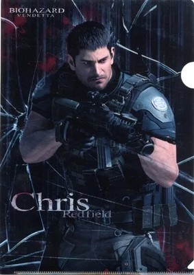 Chris Redfield Resident Evil: Vendetta A4 Clear File First Week Limited