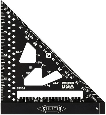 STSQ4 4.5'' Trim Square - Precision Measurement Tool for Perfect Cuts