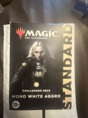 #ad New Magic The Gathering Mono White Aggro Challenger Deck $24.99